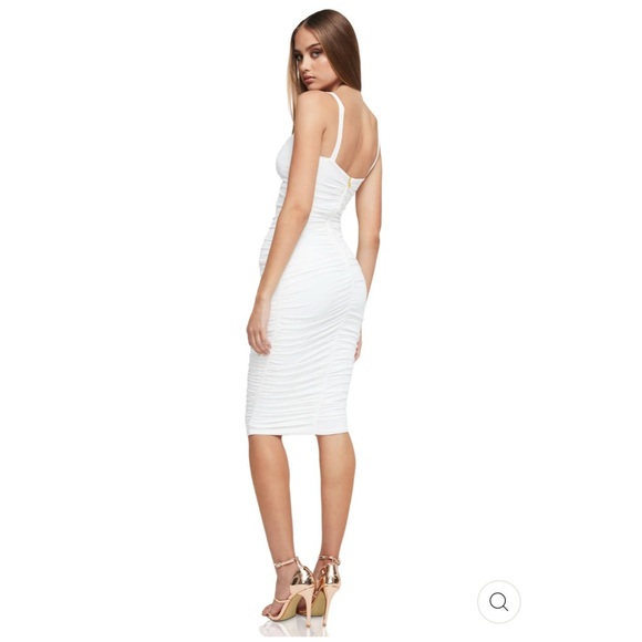 NWT Nookie Fortune Midi‎ Dress in White Size Large $270 - Picture 3 of 11